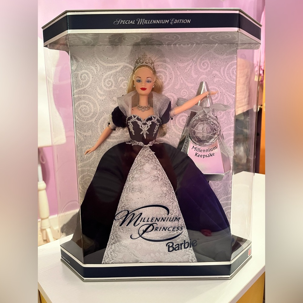 Barbie Millennium Princess Doll - Elegant Blue and Silver